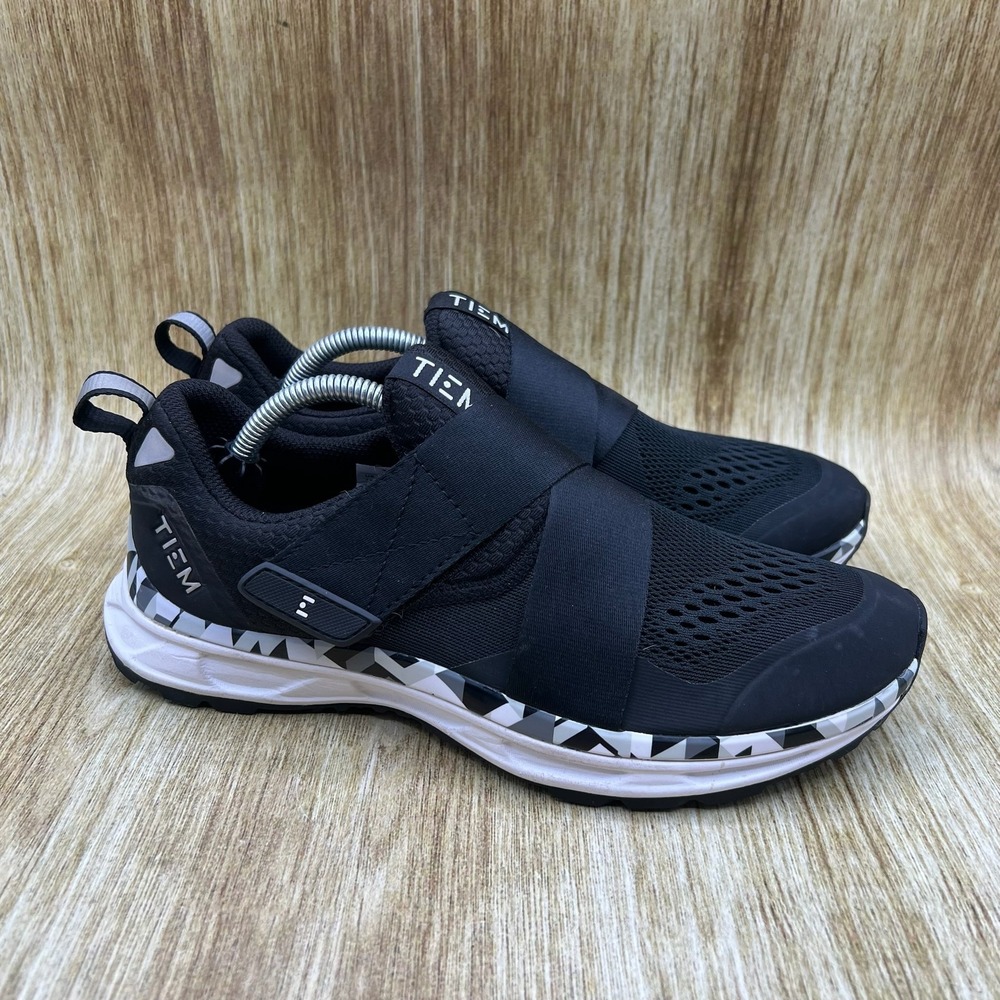 Tiem Slipstream Cycling Women's Size 7.5 Black White Cleats Shoes Sneakers